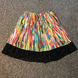 Prabal Gurung For Target Pleated Skirt Nolita Print Size 2